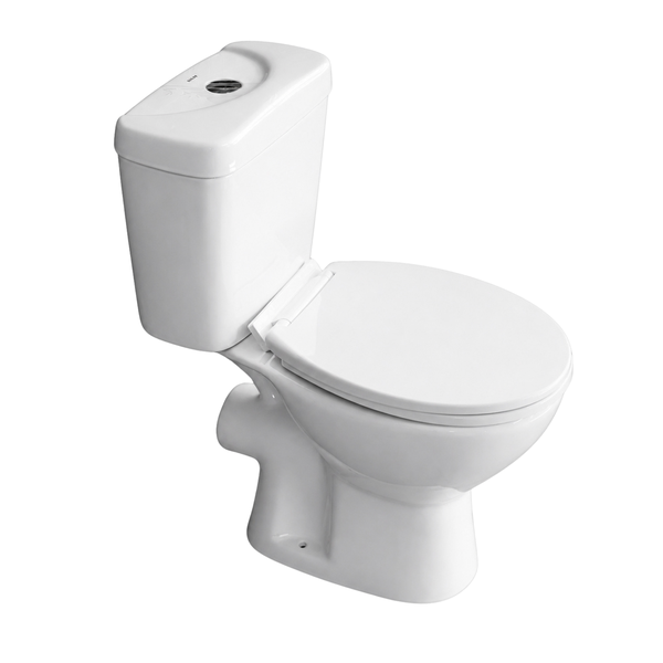 Close-Coupled Ceramic Toilet Suite With Cistern And Seat Cover AY266-002