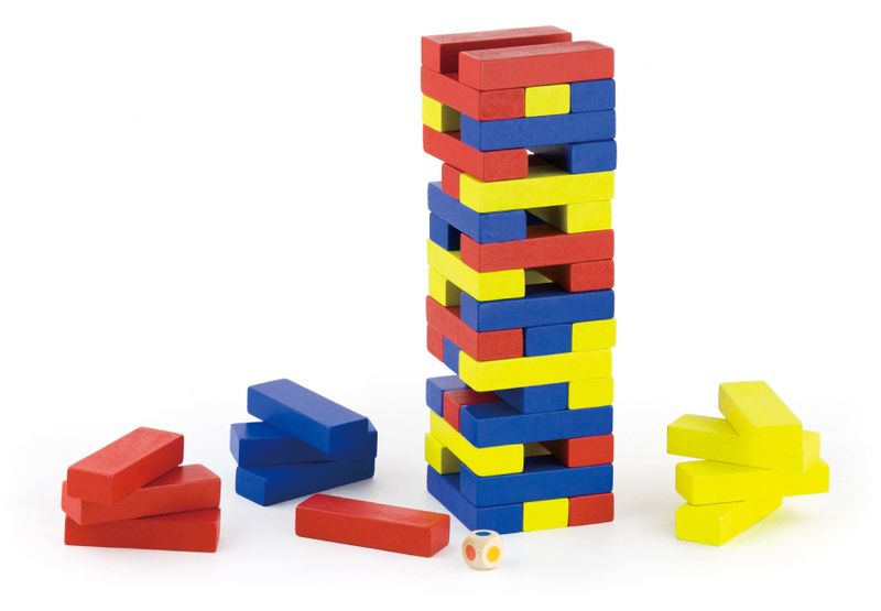 Wooden Block Tower Game