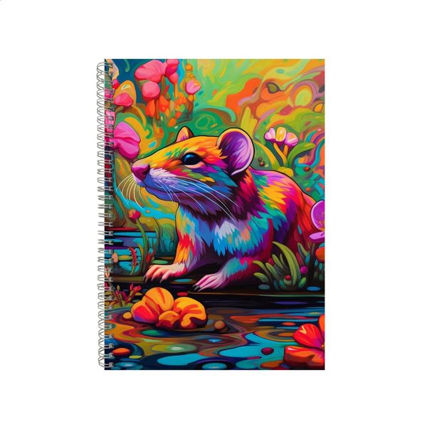 Beaver Orchids Neon Notebook Gift Idea Writing Book Notepad Pad 70