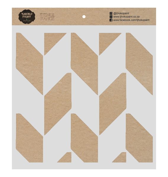 Tjhoko Paint Stencil - 30x30cm - Rhombus Large