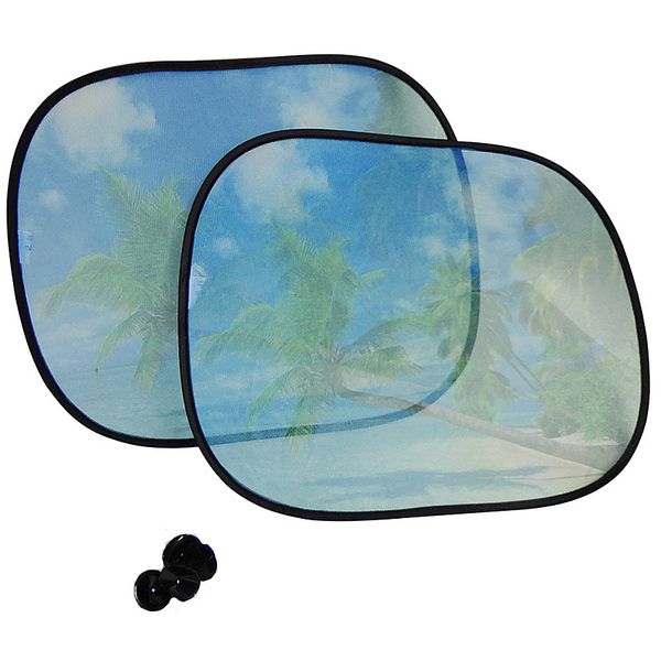 2 x Colourful Car Sun Shade for windows