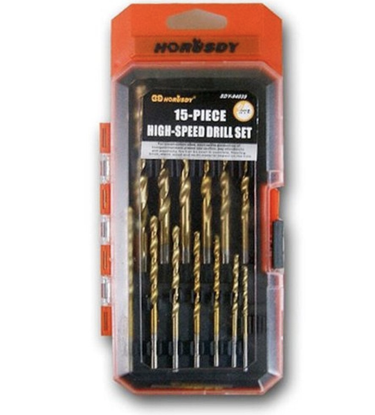 15 Piece High-Speed Drill Set