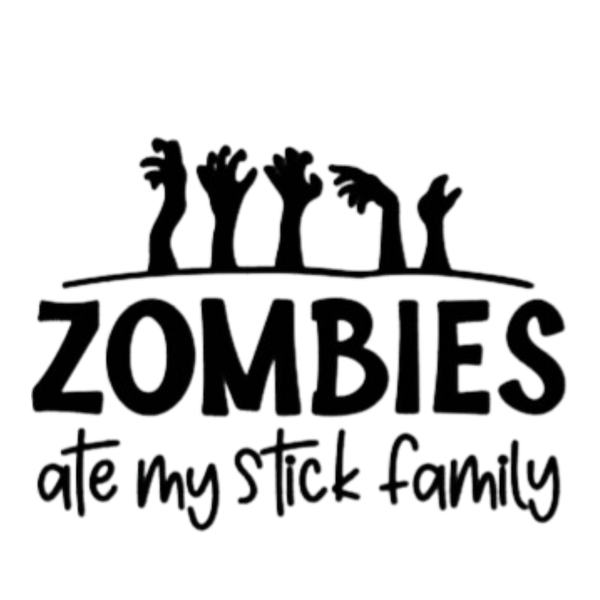 Baby on Board Sign Decal Sticker - Zombies Ate My Stick Family
