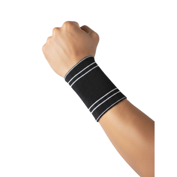 High-Quality Elastic Compression Wrist Support Wrap-Black