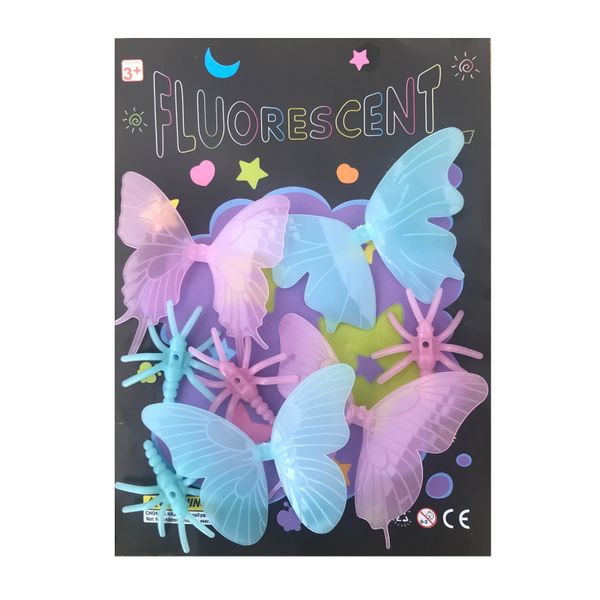 Fluorescent Glow in the Dark Butterflies (Pack of 2)