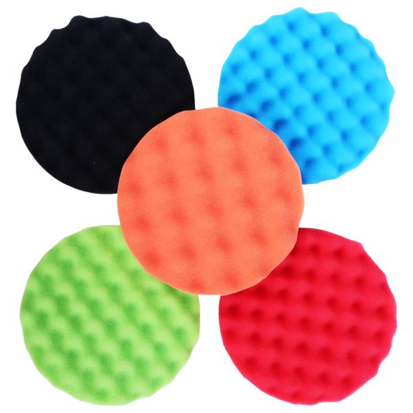 5Pieces 7-inch 180mm Sponge Polishing Waxing Foam Buffing Pads