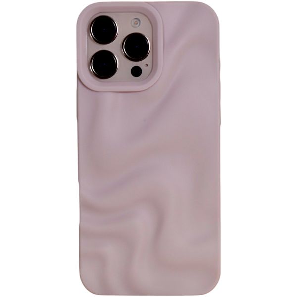 Wavy Textured Phone Case - Compatible with a 16 Pro Max - Soft Pastel Mauve
