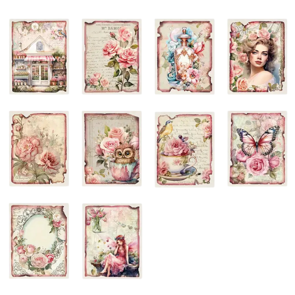 Retro Fantasy Style Scrapbooking Pages