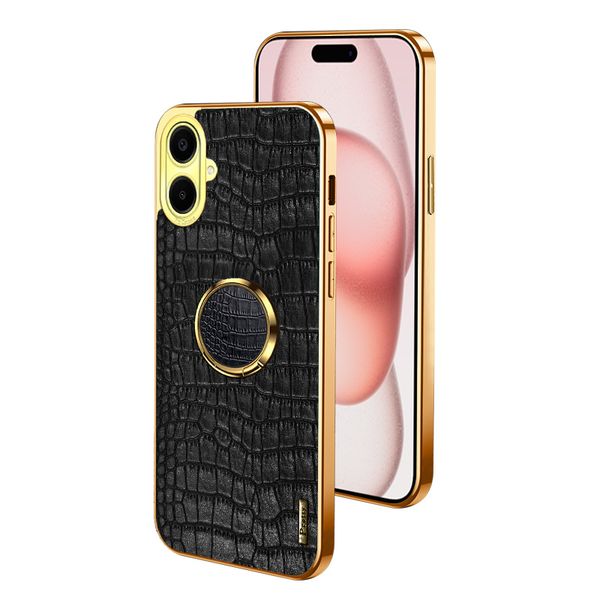 leather case with 360 Rotatable Ring Stand Compatible With Honor 200lite