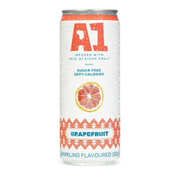 A1 Fruit Water - Sparkling Grapefruit - 24 x 300ml slim cans
