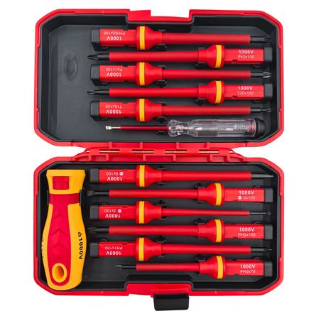 AIYI 13 Piece 1000V Insulated Interchangeable Screwdriver Set