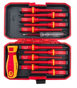 AIYI 13 Piece 1000V Insulated Interchangeable Screwdriver Set