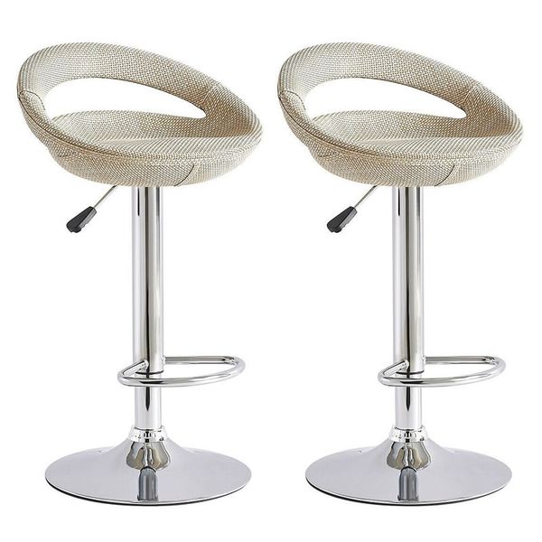 A set of Two Rattan Wicker Home Bar Stools