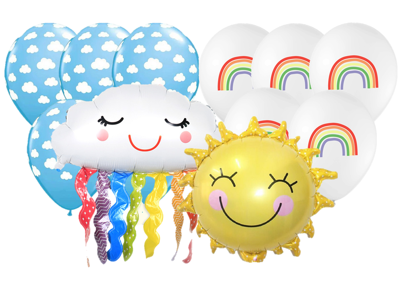 Sunshine, Rainbows and Clouds Balloon set