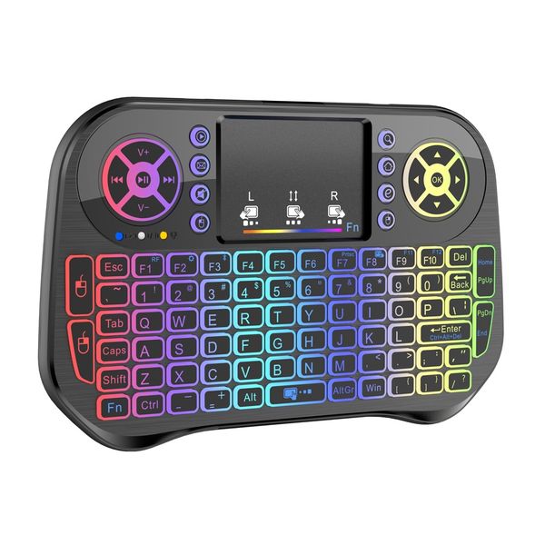 Rechargeable 2.4 Gz Ergonomic Wireless Keyboard With Dual Mode