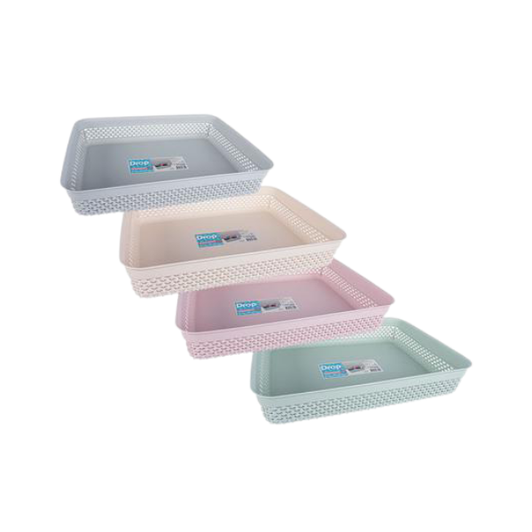 SD Homeware- Assorted Drop-Design Storage Basket Pack of 4 x1