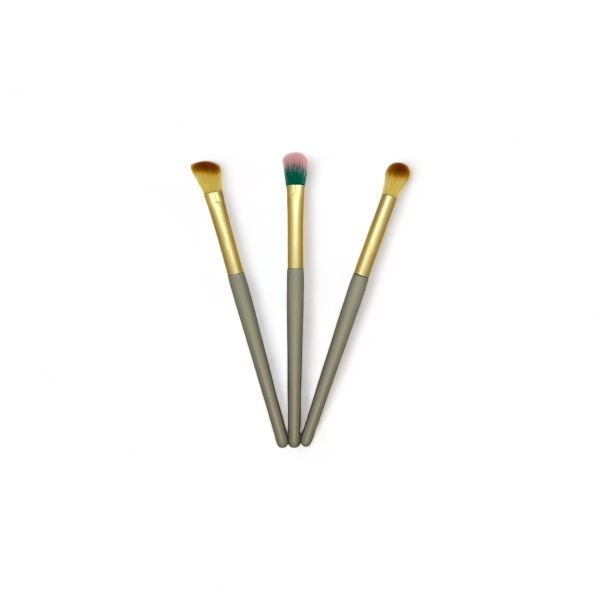 3 Piece Eye Shadow Makeup Brush Set