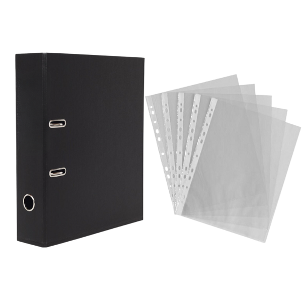 Lever Arch File + 100 Filing Pockets