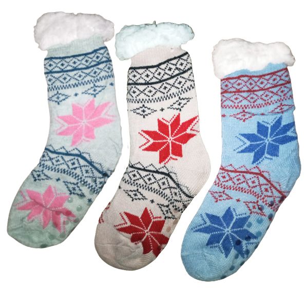 Women Winter Fleece Lining socks