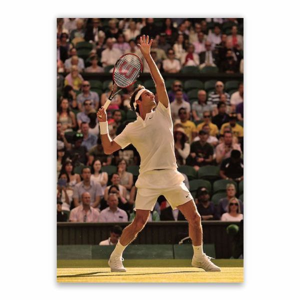 Federer On Court Poster - A1
