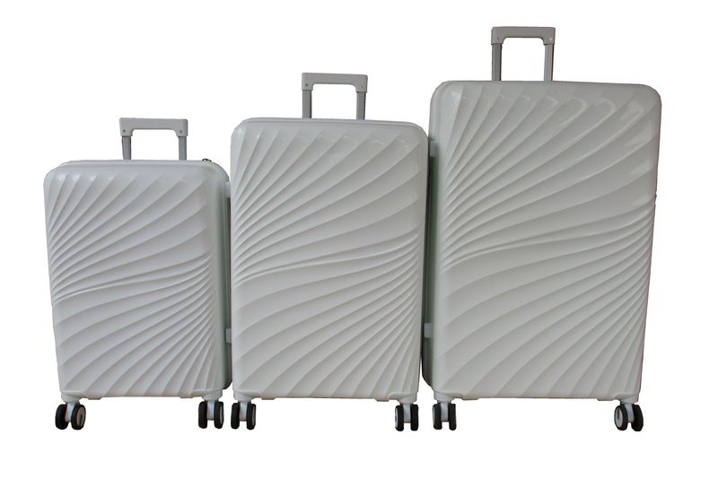 Unbreakable Premium 3-Piece PP Luggage Set - TSA Lock, Spinner Wheels