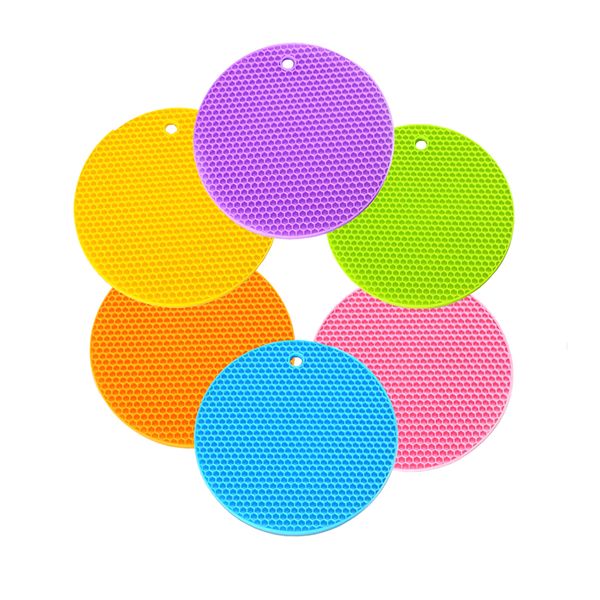 6 Pieces Silicone Heat Resistant Mat Pot Holder