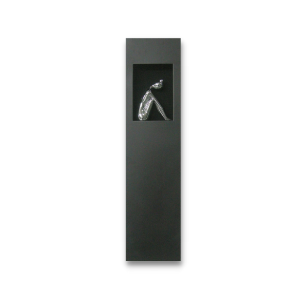 Object Art - Silver Sitting Women II - 800x200mm