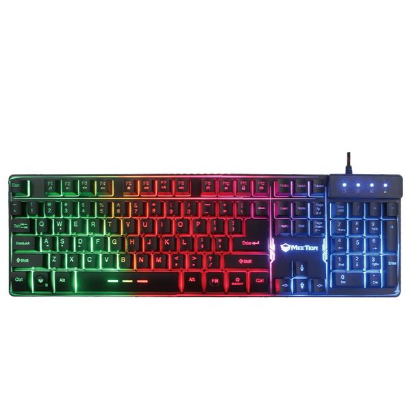 Meetion Colorful Rainbow Backlit Gaming Keyboard K9300