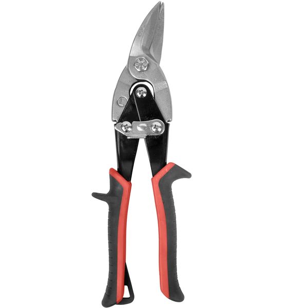 Tin Snip 260Mm Left &amp; Straight Cut Red
