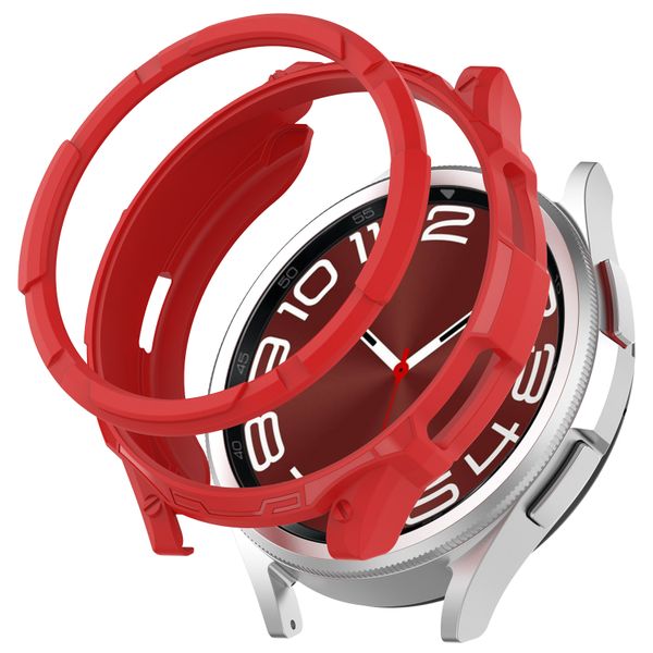 Protective Case Compatible With Samsung Galaxy Watch 6 Classic 43mm-Red