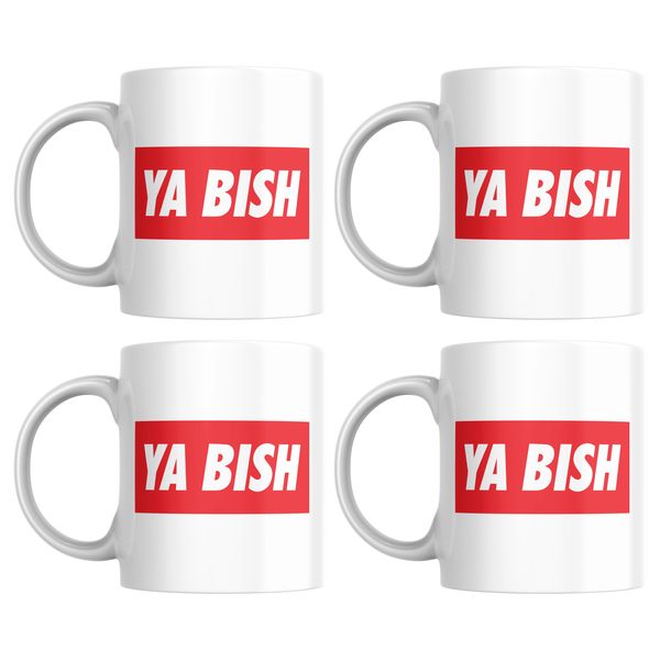 Ya Bish Mugs - Set of 4