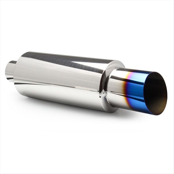 Universal Car Universal Exhaust Pipe Muffler 2 Inch In &amp; 3 Inch Out