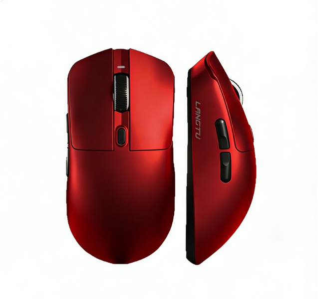 Glare Red Three-Mode Gaming Wireless Mouse | Lightweight, High-Performance