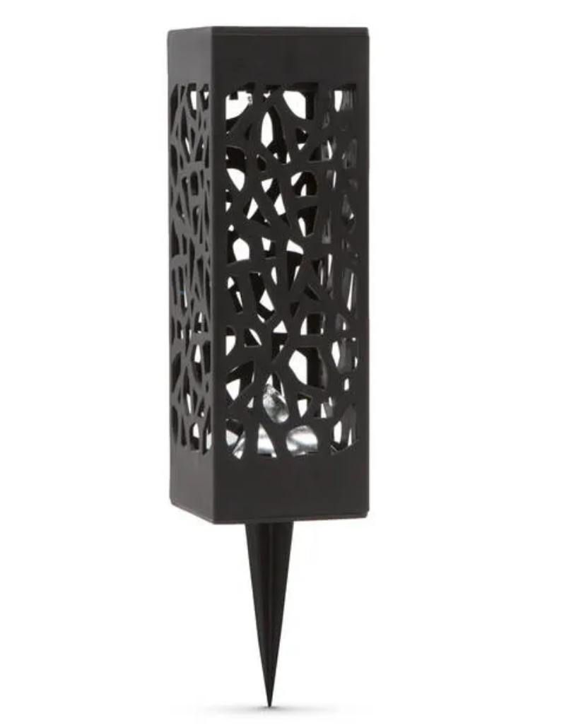2 Pack - Solar Outdoor Garden Cube Light