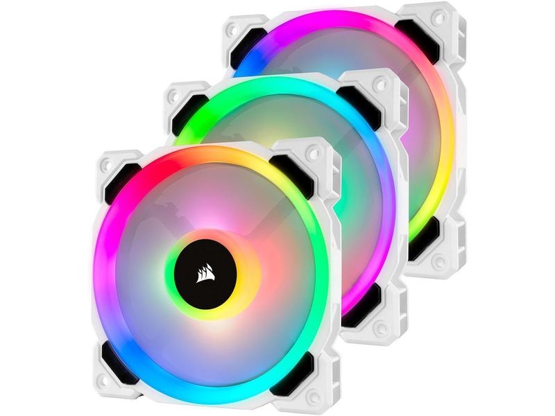 Corsair LL120 RGB 120mm Dual Light Loop RGB LED PWM 600 - 1500 RPM Cooling Fan - 3 Pack
