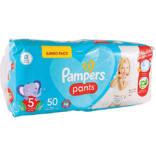 Pampers - Size 5 Junior Pants/Nappies 50's