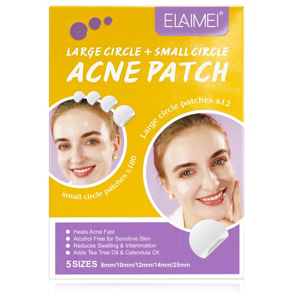 Elaimei - Acne Patch - Large Circle x 12 - Small Circle x 180