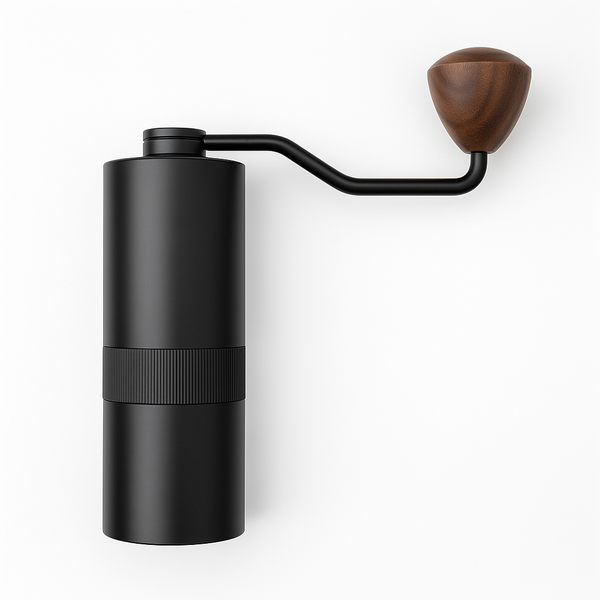 Premium Manual Coffee Grinder with Adjustable Burrs and Wooden Handle