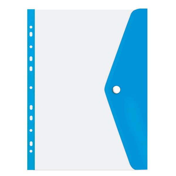 Treeline Filing Carry Folder Open Long Side Azure Blue - Pack of 5