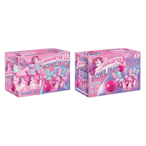Glow in the Dark 7.5 Inch Unicorn Bowling Set