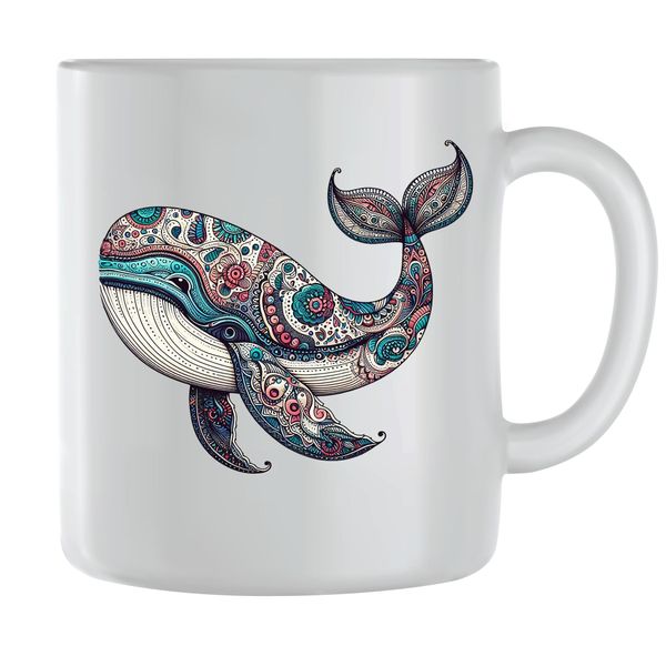 Whale16 Coffee Mugs for Men Women Sealife Graphic Design Cups Present 121
