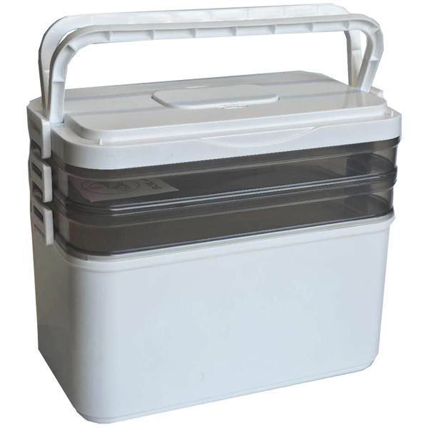 3-Layer Portable Medicine Storage Box with Travel Pill Case First Aid Kit