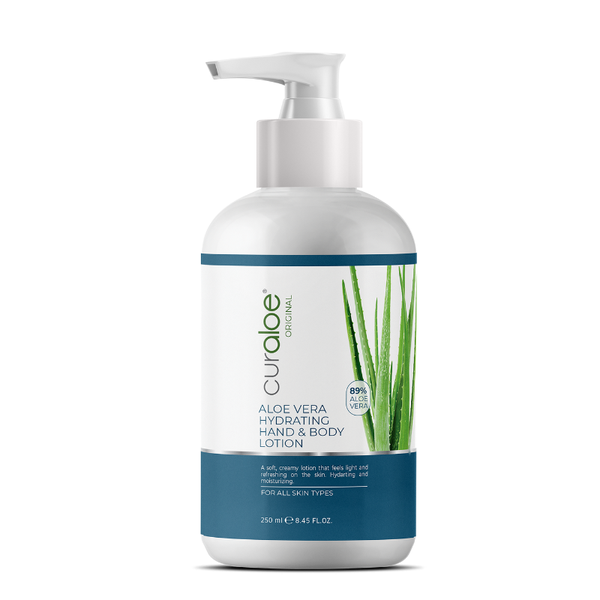 Curaloe Aloe Vera Hydrating Hand &amp; Body Lotion 250ml - 89% Aloe Vera