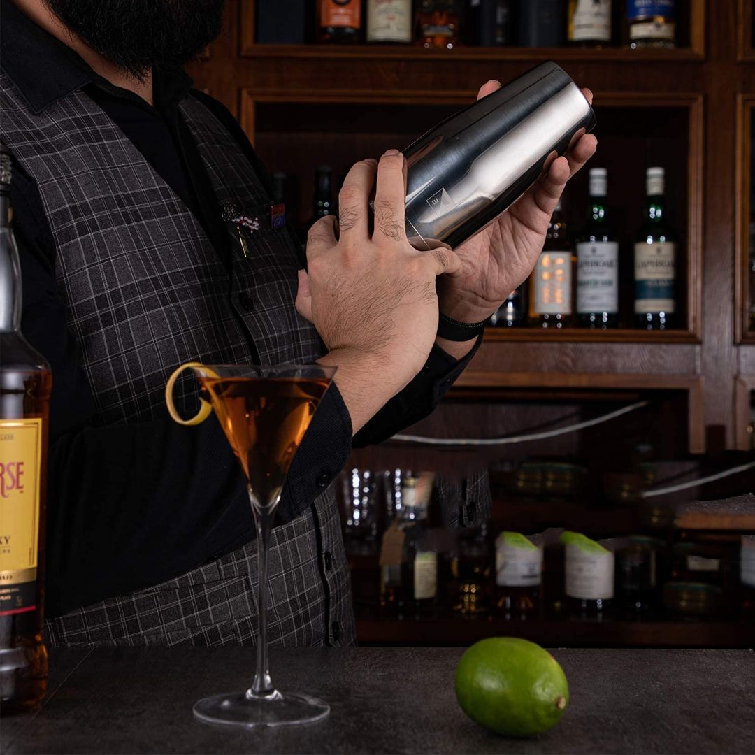 Bar Visor - Stainless Steel Cocktail Shaker Bartender Tool Kit 12