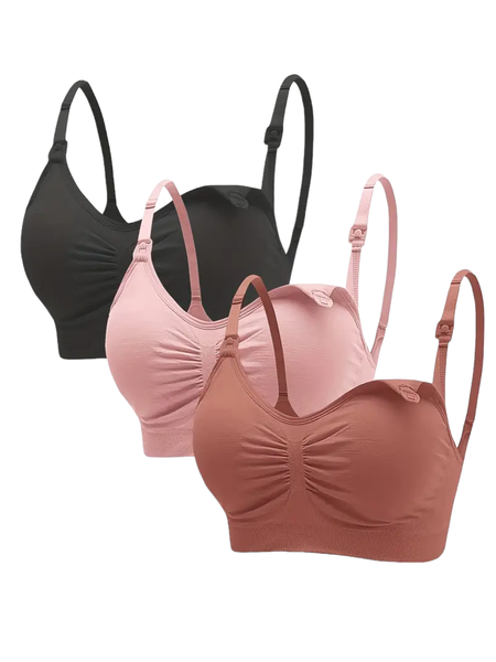 Plus Size Nursing Bra 3 Pack