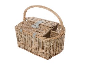 Wine Picnic Basket for Two People - Natural Colour Wicker | Shop Today ...