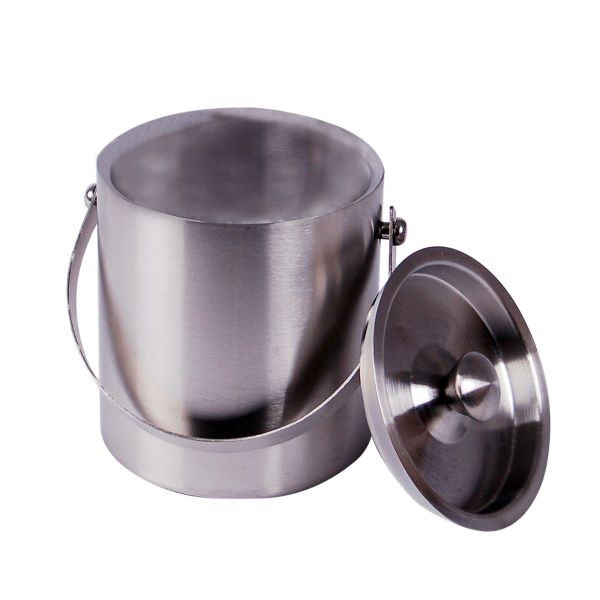 Double Walled Stainless Steel Ice Bucket with Lid