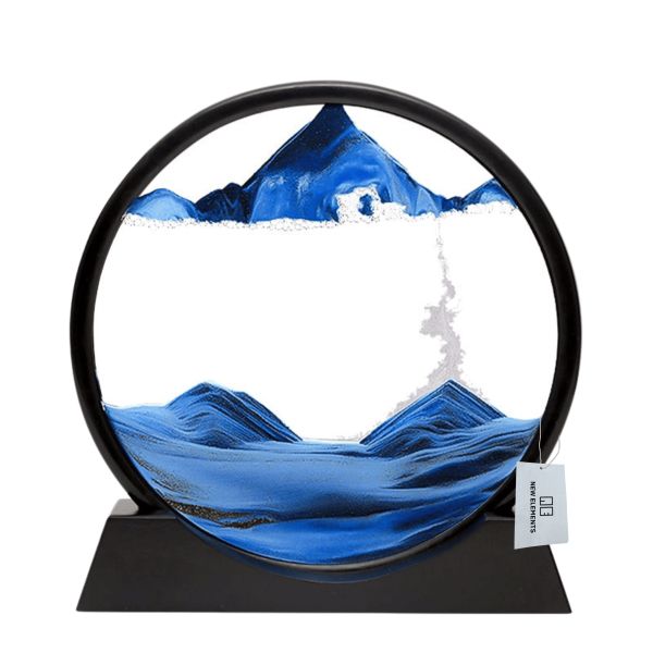 New Elements 12inch 3D Sea Sandscape in Motion Display-blue