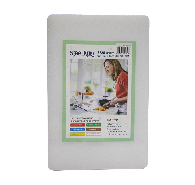 Kitro Steel King Cutting Board White 380x250mm
