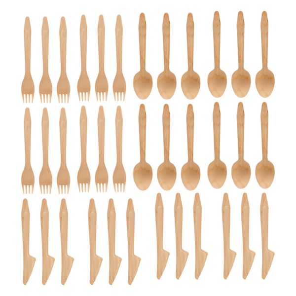 Regent Disposable Bamboo Cutlery Set 2 Pack